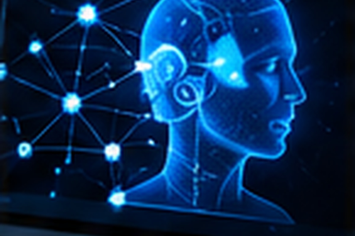 AI network workspace representing reusable business information