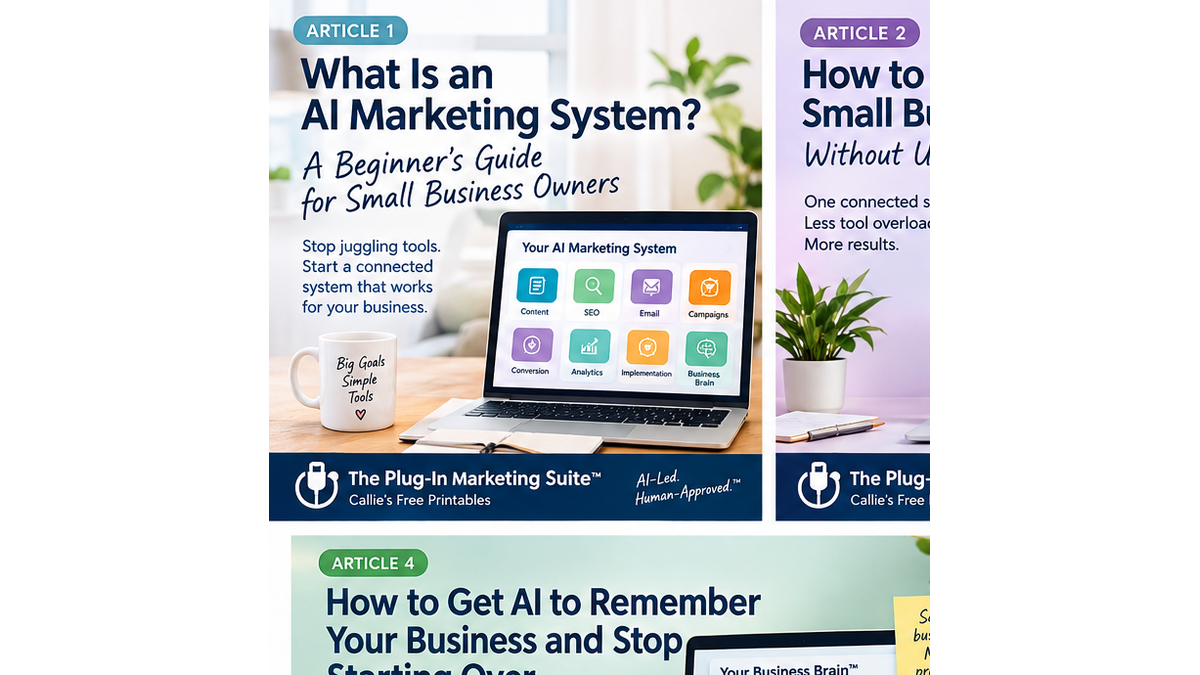 AI marketing system for small business owners — The Plug-In Marketing Suite™