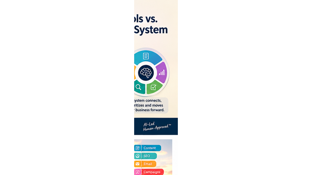 AI marketing tools versus an AI marketing system — The Plug-In Marketing Suite™