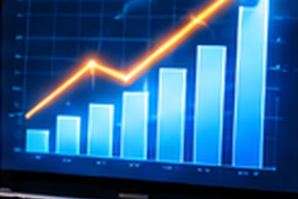 Growth chart representing practical marketing measurement