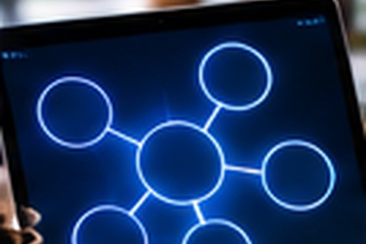 Connected content nodes representing an SEO topic cluster