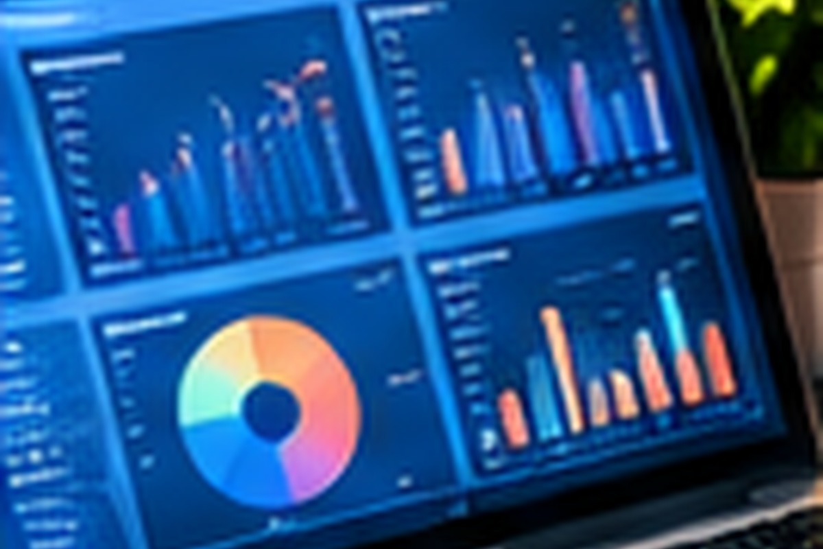 Marketing analytics dashboard showing content performance