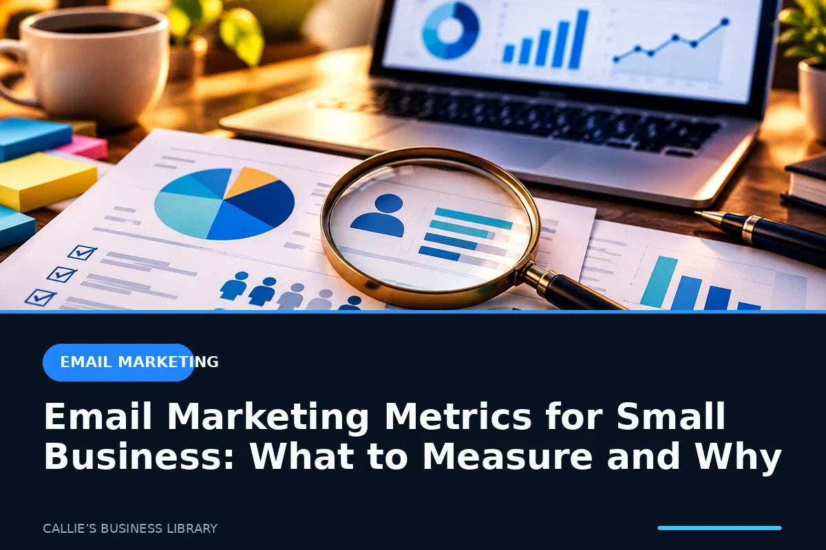 Analytics reports representing useful small-business email marketing metrics