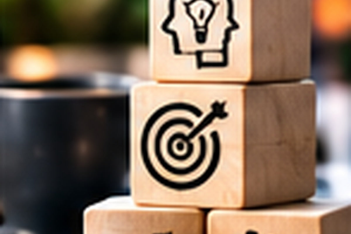 Strategy blocks representing a connected marketing system