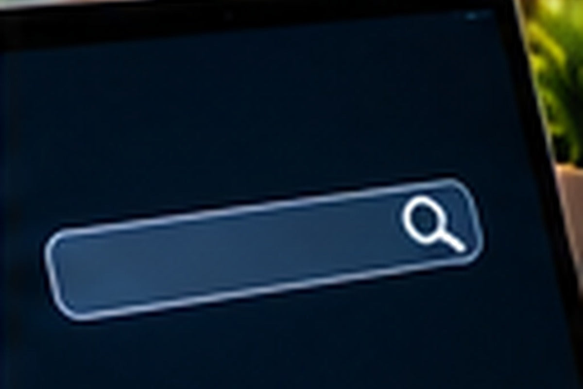 Search interface representing small-business search intent