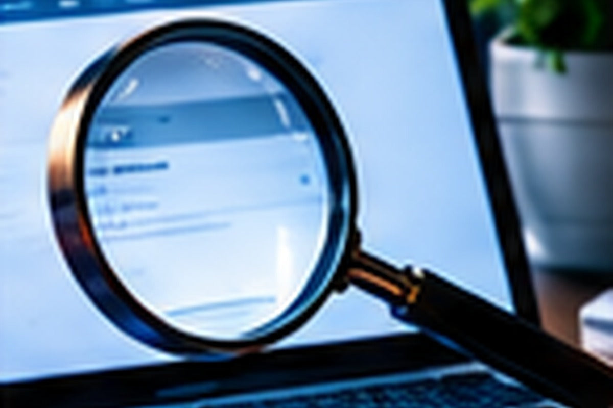 Search and magnifying glass representing SEO content strategy