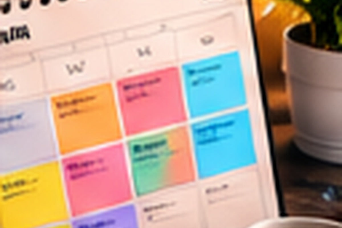 Editorial calendar representing a sustainable blogging schedule