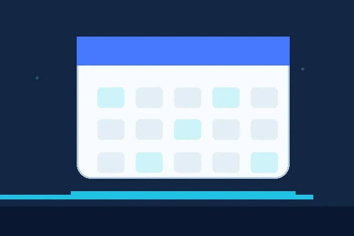 Planning calendar representing a sustainable social media content calendar