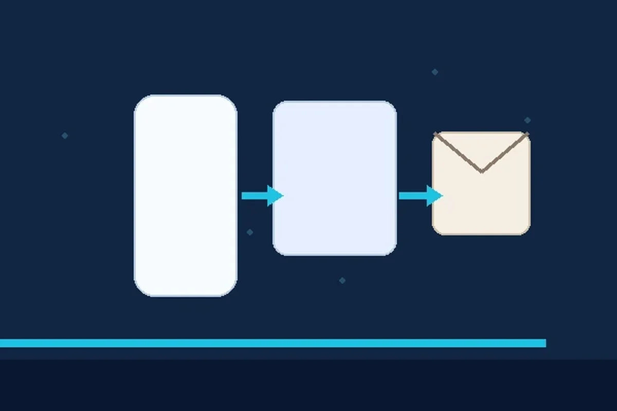 Connected path from social media to website and email representing owned audience growth